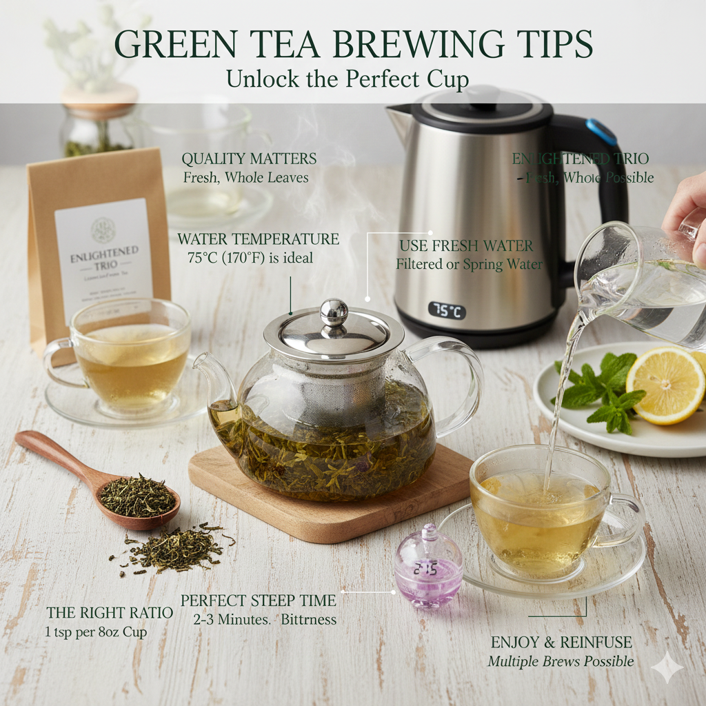 teapots green tea tip for brewing green tea