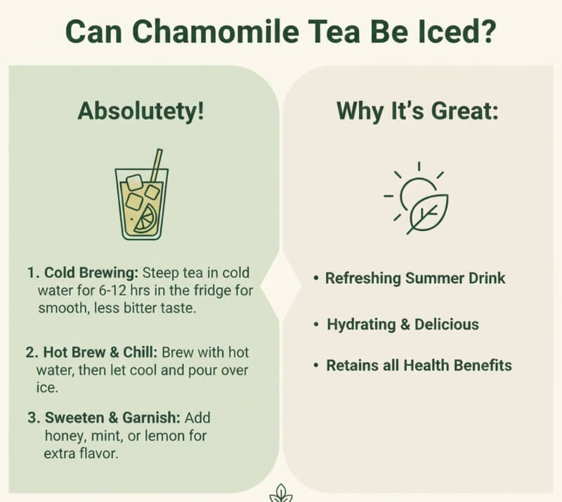 How To Make Iced Chamomile Tea Iced Chamomile Tea