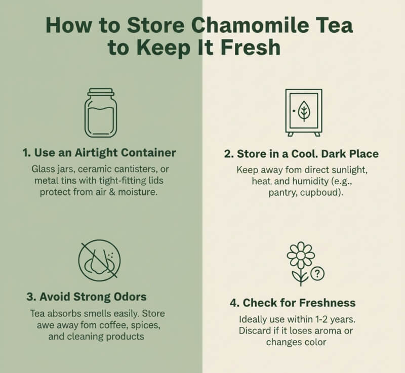 How To Store Chamomile Tea Storing Chamomile Tea